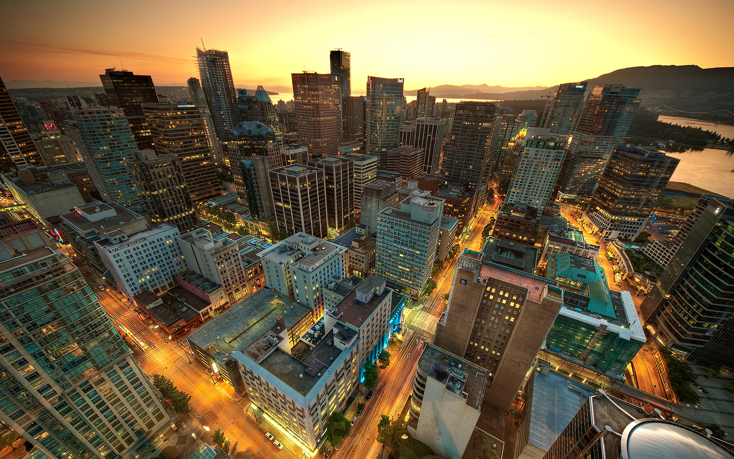 Vancouver Sunset Canada wallpaper